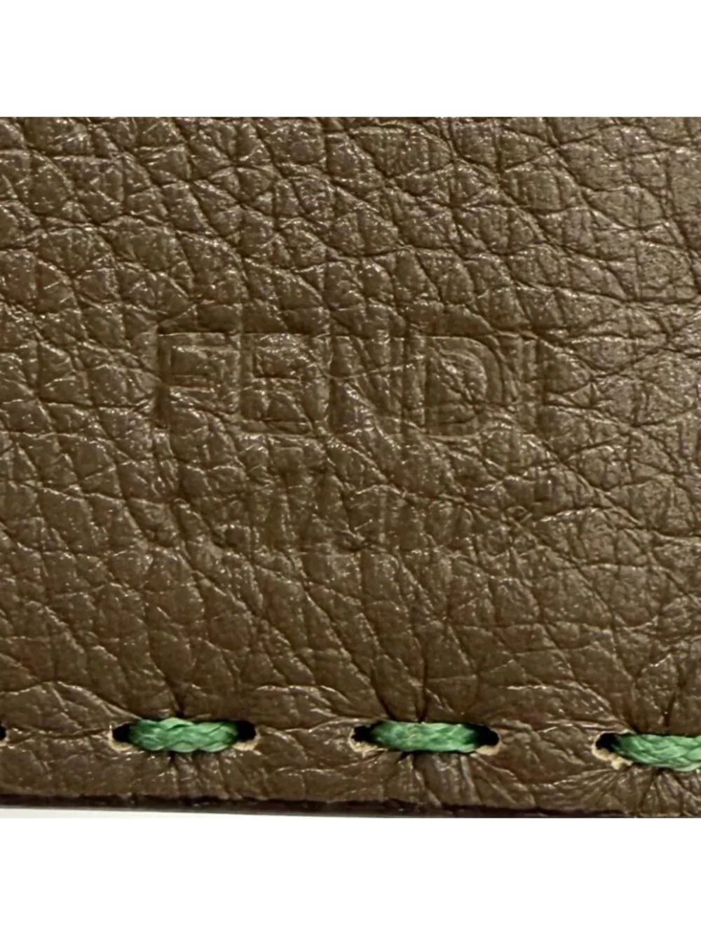 Fendi Selleria Bifold Logo Leather Compact Wallet